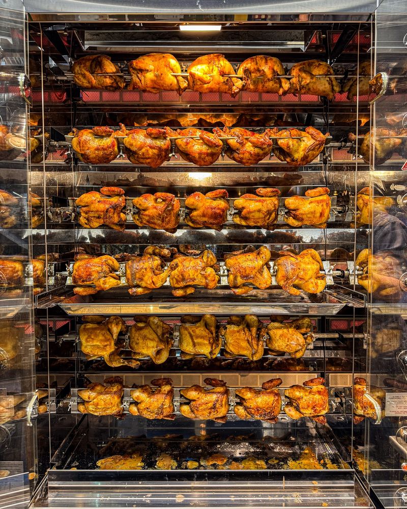 Bubblebirdsi grill täis röstitud kanu